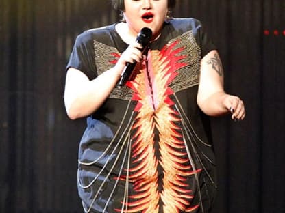 Energiegeladen: Diese Dame sorgte auf der Bühne für eine fulminante Show: Beth Ditto performte mit ihrer Band "Gossip" live 