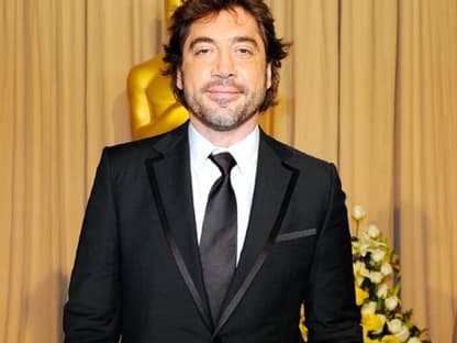 Javier Bardem posiert für die zahlreichen Kameras. Er zeigte sich erstmals offentlich als Lebensgefährte von Penelope Cruz