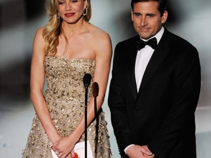 Cameron Diaz und Steve Carell auf der Bühne