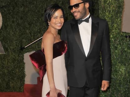 Zoe Kravitz mit ihrem Vater Lenny