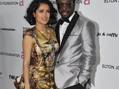 Salma Hayek mit "Black Eyed Peas"-Sänger Will.i.am