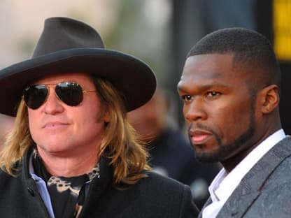 Hochkarätige Gäste: Die "American Music Awards" sind die wichtigsten Musikpreise neben den "Grammys". Val Kilmer und Rapper 50 Cent sind von der Gala begeistert