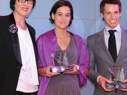 Noch mehr Beauty-Gewinner: Sandra Mohsni (Geschäftsführerin von Guerlain) und Andreas Höhner (Product-Manager von LOreal) wurden für ihre tollen Marken Guerlain und Vichy geehert