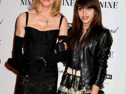 Rock-Chic: Madonna und Lourdes bei einer Benefiz-Veranstaltung der UNESCO in New York im Februar 2008