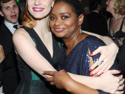 Kuschelalarm bei Jessica Chastain und Octavia Spencer