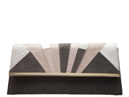 Angewandte Geometrie Clutch im Patchwork-Stil von Primark, ca. 7 Euro