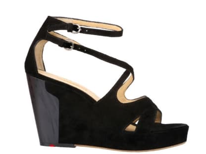 Kunstvolle Plateau-Wedges aus Veloursleder von Lloyd, ca. 140 Euro