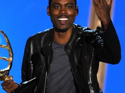 ... an Komiker Chris Rock. Der bedankt sich überglücklich beim Publikum