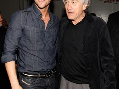 Bradley Cooper mit Hollywood-Legende Robert De Niro 