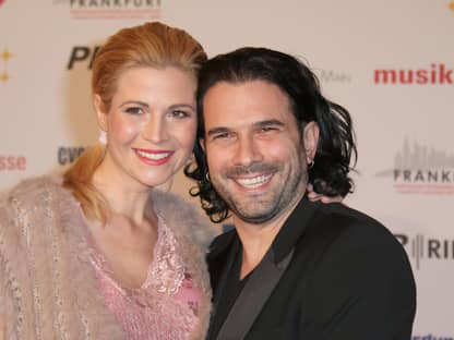 Myriel Brechtel und Marc Terenzi lachen