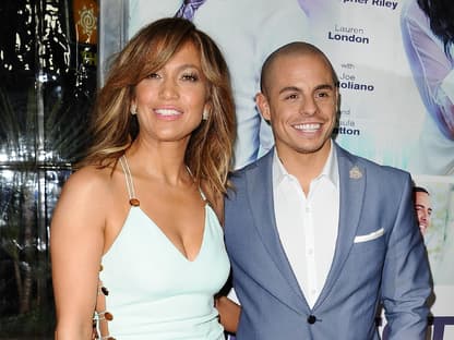 Jennifer Lopez und Casper Smart glücklich