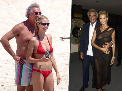 Heidi Klum im Bikini mit Flavio Briatore