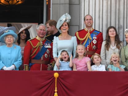 Royals auf dem Balkon, Trooping the Colour