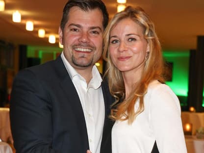 Daniel Fehlow und Jessica Ginkel strahlen