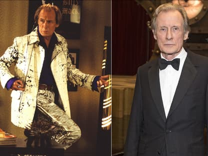 "Tatsächlich ... Liebe": Bill Nighy (Billy Mack) früher und heute