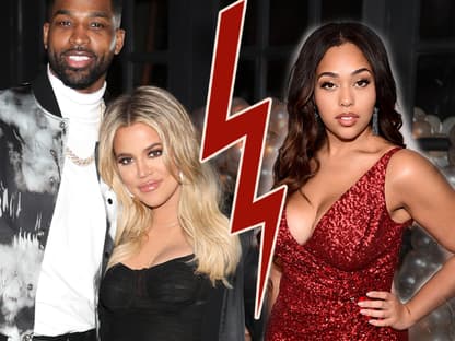 Khloé Kardashian mit Tristan Thompson und Jordy Woods