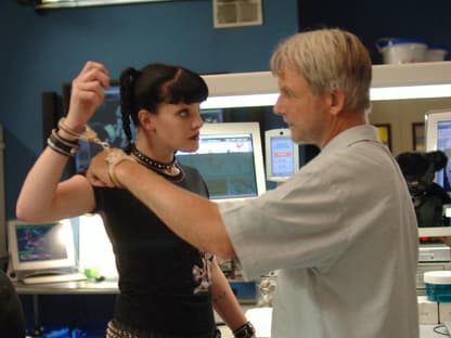 Pauley Perrette und Mark Harmon in "Navy CIS"