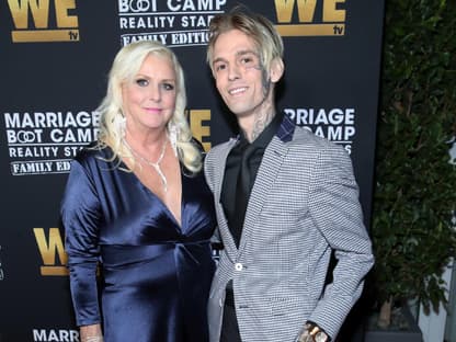 Aaron Carter und seine Mutter Jane.