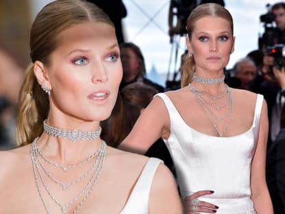 Toni Garrn blickt ernst