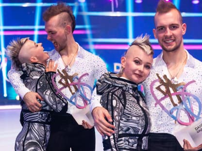 Edith und Eric Stehfest nach Erics Sieg bei "Dancing on Ice"