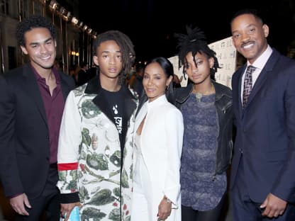 Will Smith mit Ehefrau Jada Pinkett Smith und seinen drei Kindern