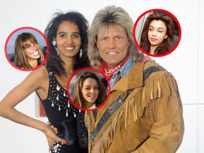 Dieter Bohlen mit seinen Ex-Partnerinnen, Collage