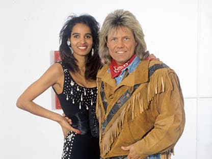 Nadja Ab del Farrag und Dieter Bohlen früher