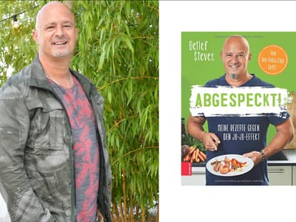 Detlef Steves mit seinem Buch "Abgespeckt"