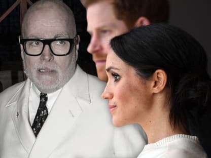 Collage Gary Goldsmith, Prinz Harry und Herzogin Meghan