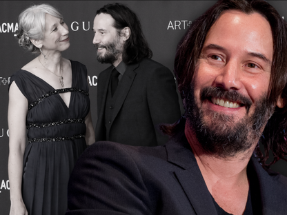 Keanu Reeves happy mit Alexandra Grant 