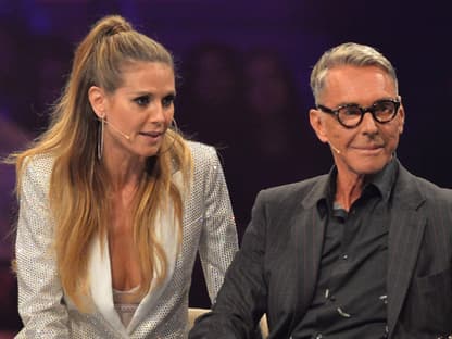 Heidi Klum und Wolfgang Joop beim GNTM-Finale.