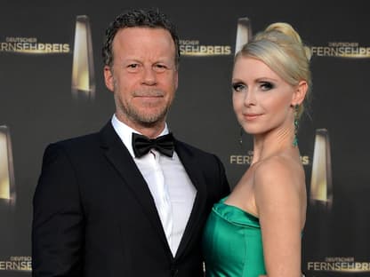 Jenke von Wilmsdorff und Mia Bergmann beim Deutschen Fernsehpreis