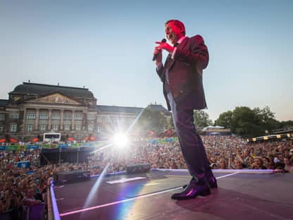 Roland Kaiser gibt ein Konzert sein.er Live-Shows Kaisermania