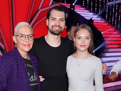 Natascha, Jimi Blue und Cheyenne Ochsenknecht im "Let's Dance"-Studio