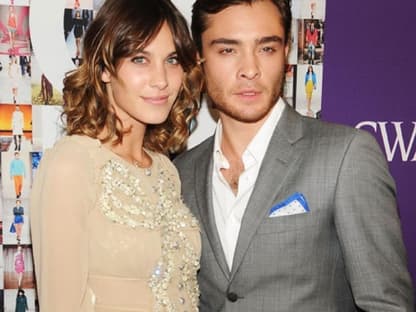 Verstehen sich bestens: Alexa Chung mit "Gossip Girl"-Star Ed Westwick 