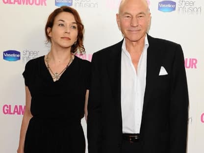 Sir Patrick Stewart kam in Begleitung 