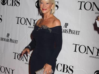 Helen Mirren auf dem Roten Teppich der "Tony Awards". Sie überreichte den Preis an Schauspieler Denzel Washington