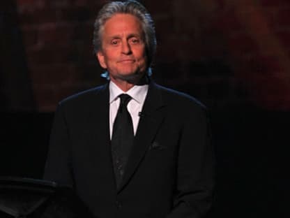 Michael Douglas hielt eine Rede