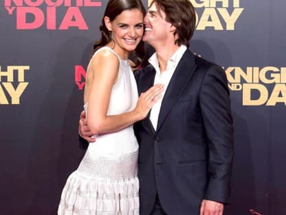 Tom Cruise und Katie Holmes strahlten alle Krisen-Gerüchte fort. Das Paar turtelte und flirtete den ganzen Abend