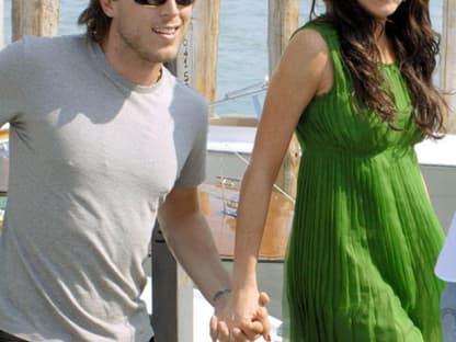 2006: Lindsay Lohan mit ihrem ehemaligen Freund und Verlobten Harry Morton in Venedig. Dort promotete sie ihren Film "Bobbi"