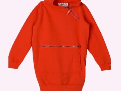 Überlanger Hoody mit großer Zip-Tasche von Ichi, ca. 40 Euro