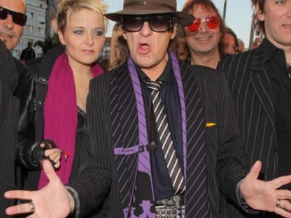 Panikrocker Udo Lindenberg kam mit Anhang