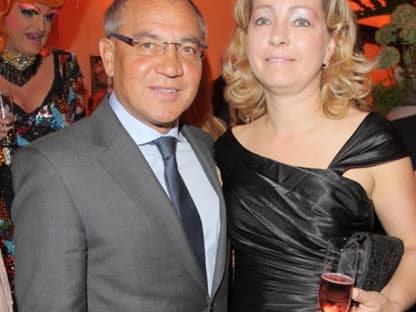 Felix Magath mit seiner Frau auf der Aftershowparty