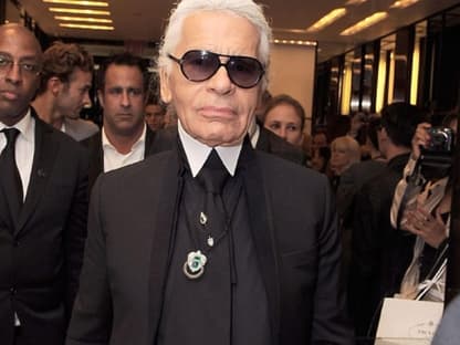 Bei der "FIT Couture Council" wurde Modezar Karl Lagerfeld am Rande der Fashion Week für seine Arbeit geehrt