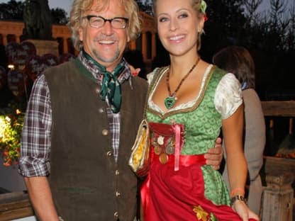 Martin Krug und Verena Kerth freuen sich auf eine ausgelassene Wiesn-Feier