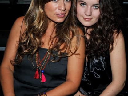 Jade Jagger mit ihrer Tochter Amber