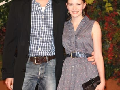 Dennis Gansel und Schauspielerin  Jennifer Ullrich kam zur "Goethe" Film-Premiere im Berliner Cinestar am Potsdamer Platz