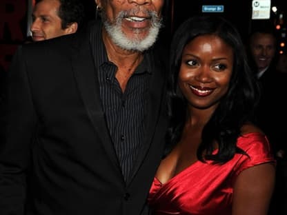 US-Star Morgan Freeman mit Serena Reeder 