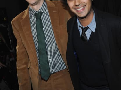 Jim Parsons ("Dr. Sheldon Lee Cooper") und Kunal Nayyar ("Raj Koothrappali") aus "The Big Bang Theory"