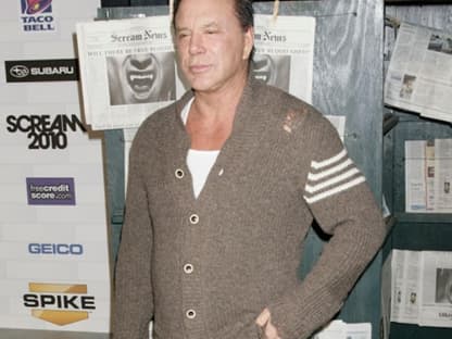 Mickey Rourke wurde mit einem Preis als bester Bösewicht in "Iron Man 2" geehrt